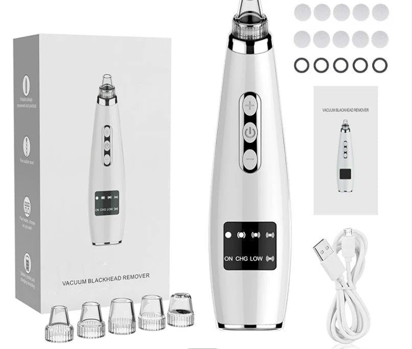 جهاز شفط كهربائي لتنظيف رؤوس الأسطوانات السوداء للوجه